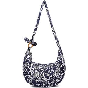 Women Hippie Crossbody Bag cloth boho Sling Bag Canvas Bohemian Hobo Hand Bags