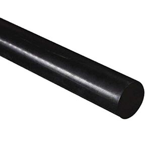 HDPE High Density Polyethylene Round Rod, Black 30mm Diameter x 300mm Long Grade A PE 500
