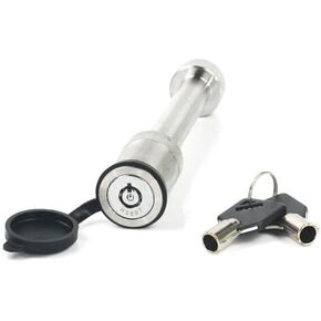 Weigh Safe WS05 Stainless Steel Receiver Lock - Designed to function with ANY Ball Mount - Drop Hitch with any 2", 2.5" and 3" Receiver , Black