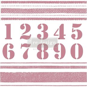 Redesign Decor Clear-Cling Stamps - Stripes for Wall Paint Wall Art Furniture Decorative nightstand Bed Side Stand Large Vanity Table Set Makeup Vanity Dressing Table Computer Desk