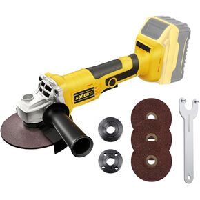 Cordless Angle Grinder for DEWALT 20V Max Battery, 10000RPM Brushless Grinder Tool, 4-1/2'' Electric Grinders Power Tools with Grinding Wheels and Auxiliary Handle for Cutting, Grinding (Tool Only)