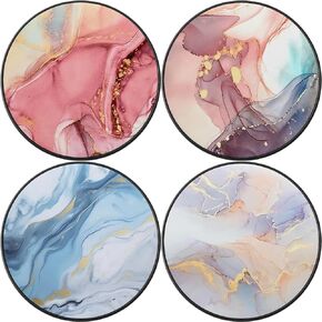 Foldable Cell Phone Stand Holder for Smartphone (4 Pack) - Magichroma Marble Gold Pink Blue Purple