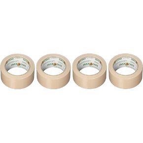 Duck 283264 1.88" X 20 Yards Beige Duck Tape (Fоur Paсk, Cookie Dough)