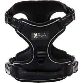 Dog Harness No-Pull Pet Harness Adjustable Outdoor Vest 3M Reflective Oxford Material Easy Control for All Sized Dogs (X-Small, Green)