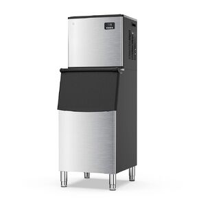 GAOMON Commercial Ice Maker,150 LBS/24H Under Counter Ice Maker Machine with 33LBS Large Storage Bin, Freestanding Stainless Ice Machine for Home Office Restaurant Bar Coffee Shop, 66 Ice Cubes/Cycle