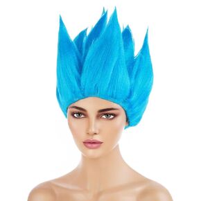 Two Tone Flame Wig Anger Fire Costume Wig for kid and Adults (Flame Color)