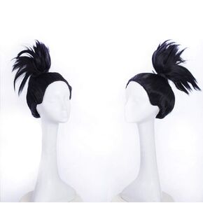 Man' Short Black Cosplay Wig for Anime Halloween Costume Wig