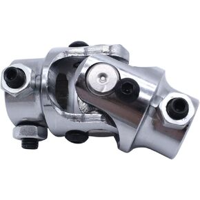 Universal Steering U Joint 3/4-36 Spline X 3/4" DD Chrome Maximum Working Angle 38 Degree