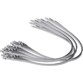 6" Supreme 316 Stainless Steel Cable Zip Ties, 150 lb, (100 Piece)