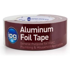 IPG Aluminum Foil Tape, 2" x 50 yd, Silver (Single Roll)
