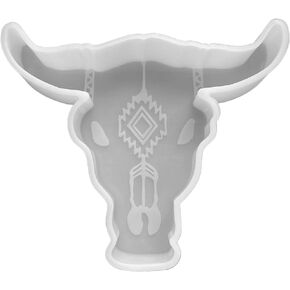 Large Longhorn Silicone Freshie Mold | Size 6.25" Wide x 5" Long x 1" Deep | Bull Skull Mold | Western Theme for Freshie, Soap, Resin, Candles