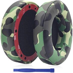 Beats Studio 3 Ear Pads, BUTIAO Replacement Protein Leather Earpads Memory Foam Ear Cushion Cups Repair Parts for Beats Studio 3 Studio 2 Wireless Wired Headphones by Dr.Dre (Forest)