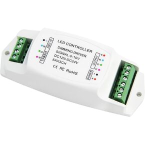 0-10v LED Dimming Controller 0-10V Analog Dimming Signal To Constant Voltage PWM 5A x 3CH RGB