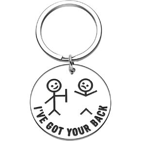 CGBOOM Keychain Funny Friends Besties Companion for Daughter Son Families Women Men Christmas Birthday Valentine Graduation Stocking Stuffers - I‘ve got your back