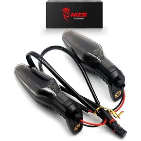 MZS Motorcycle Turn Signal Lights, 18 LED Amber Indicators Front Rear Blinker Light Compatible With F750GS F850GS F900R F900XR R1200GS R1200R R1200RS R1250GS R1250R R1250RS S1000R S1000RR S1000XR