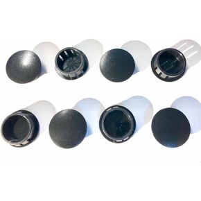 (Pack of 25) 1" ID Hole Locking Plugs for Panels - Nylon Plastic Round 1 3/16" Head Diameter | Body and Sheet Metal Hole Plug | by SBD