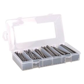 Jameco Valuepro TT74901 Polyolefin Heat Shrink Tubing Kit - Assorted Diameters, 154 Piece 4", Black