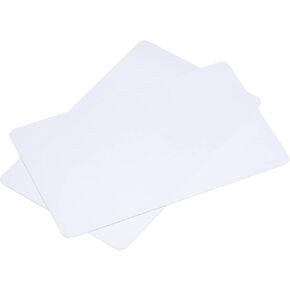MECCANIXITY Blank PVC Cards for ID Badge Printers, Graphics Quality White Plastic CR80 10 Mil (CR8010) Pack of 100