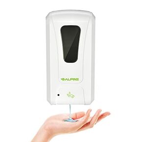Hands-Free Smart Sanitizing Station - Alpine Automatic Touch-Free Hand Sanitizer Dispenser Drip Tray with and Sturdy Floor Stand for Commercial/Home/Office/Hotel Use, Liquid Soap Capacity 1200ml