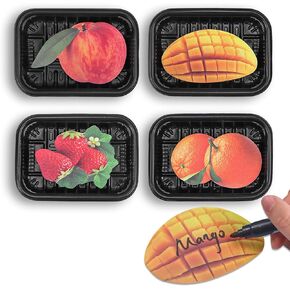 4 Packs Novelty Sticky Notes Fruit Shape Memo Notes Mango/Peach/Tangerine/Strawberry Cute Self-Stick Note Pads Home Office School Supplies
