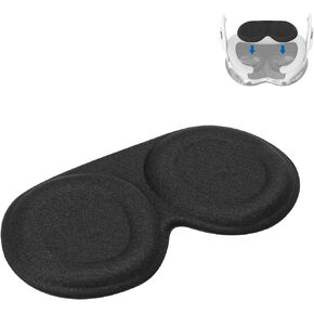 Geekria VR Lens Protective Cover Compatible with Vision Pro and Meta Quest 3, EVA Dust-Proof & Anti-Scratch Protector, VR Headset Accessories (Black, 2 Pcs)