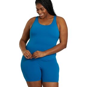 Sporti Plus Size HydroLast Chlorine Resistant ScoopBack Unitard One Piece Swimsuit I