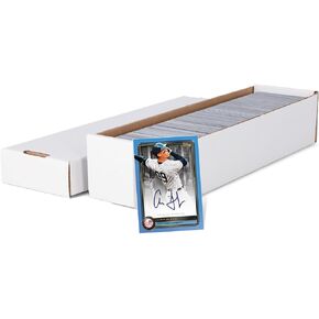 BCW 800ct 2-Piece Storage Boxes - 10 Pack | Cardboard Organizer for Sports, MTG, and Pokémon Card