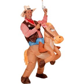 Halloween Inflatable Horse Costume Cowboy Costumes Suit for Adult Party Birthday Cosplay Fantasy Fancy