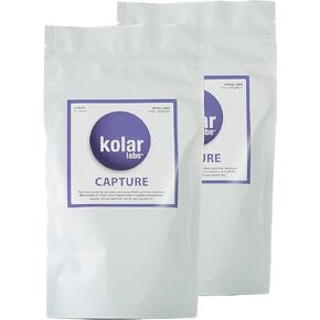 Kolar Labs Premium Capture Resin Filtration Media - for Saltwater & Freshwater Fish, Turtles, Marine Plant Life, Aquarium & Pond Use, Tank Filter System, Pet Supplies, Small Bag, 2 Pack