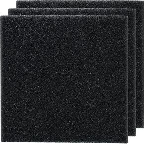 12 Pieces Fish Tank 9 x 9 x 1 Inch Filter Foam Sponges, Aquarium Bio Sponge Sheet Filter Media Pad, Cut-to-Size Foam for Fish Tank