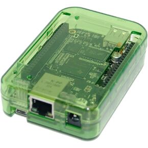 sb components New! Case for BeagleBone Black Transparent (Green) Assemble in 30 Seconds