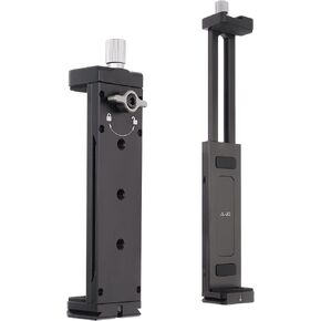 Aluminum Tablet Holder Tripod Mount Adapter, Universal Metal Clamp Bracket with Cold Shoe Mount, 1/4 inch Screw Thread and Acra Swiss Rail for iPad Pro/Mini/Air/Surface Pro/iPhone/Galaxy Tab