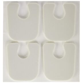 Medco Adhesive U-Pad, Foam, 1/8", Bag of 100