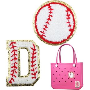 2 قطعة البيسبول المطرزة الأولي بريق السحر ل BOGG حقيبة اكسسوارات ل BOGG حقيبة حقيبة حمل على الشاطئ أكياس ديكور in Kuwait