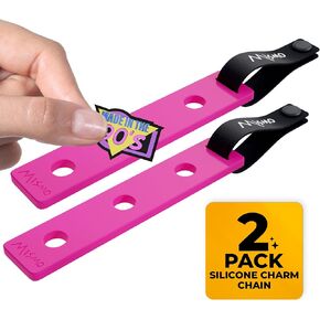 mismo Silicone Charm Chain - Shoe Charm Compatible Keychain - Trendy Gym and Sports Bag Accessory for Kids & Adults(Set of 2) in Saudi Arabia