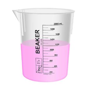 12PCS Mini Plastic Beakers, Vol.30ml(1.01oz) Stackable Measuring Cup with Black Scale line, Plastic Pitcher PP material Ideal for Science Activities and Household Use, LVB010