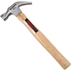16-Ounce Claw Hammer - Basic Hand Tool for DIY and Woodworking with Natural Wood Anti-Vibration Handle and Drop-Forged Steel Head by Stalwart