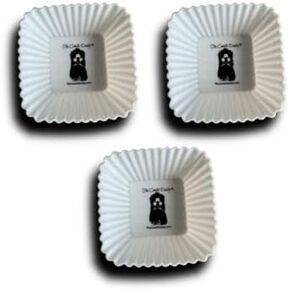The Candle Daddy "Rubbers - (3) White Square Silicone Wax Warmer Liners -re-usuable - Must Have for All Wax Melt Users!