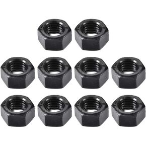 uxcell Hex Nuts, M12x1.75mm UNC Carbon Steel Thread Hexagon Nut 10pcs