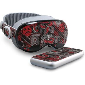 Carbon Fiber VR Skin Compatible with Apple Vision Pro - Blue Meanies - Premium 3M Vinyl Protective Wrap Decal Cover - Easy to Apply | Crafted in The USA by MightySkins