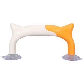 Yellow White Ruler Handle Ergonomic Quilting Ruler Grip with Strong Suction Cup, Strong Hold Suction Cup Ruler Suction Handle Easily Maneuver and Hold Quilting Rulers for Sewing and Patchwork
