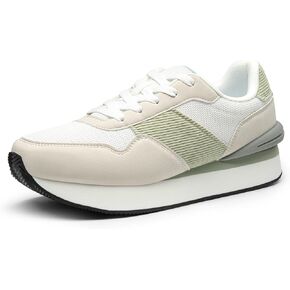 DREAM PAIRS Women Chunky Platform Lightweight Lace Up Casual Fashion Sneaker in Kuwait