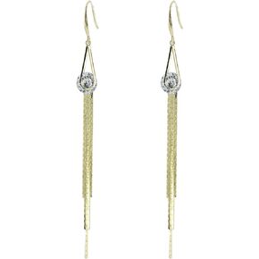 Crystal Diamond Long Dangle Earrings for Women Girls Brides