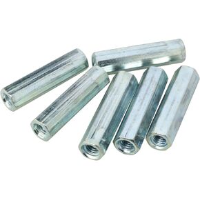 M6 Long Rod Nut FMHXG 6PCS M6x40mm Hex Coupling Nut Female Thread Straight Hex Threaded Bar Rod Studding in Kuwait