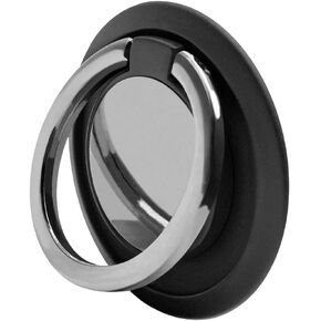 Phone Grip Ring Holder, 360° Rotation Finger Gripper and Kickstand for iPhone & Samsung, Compatible with Cell Phone Magnet and All Magnetic Mounts - Red