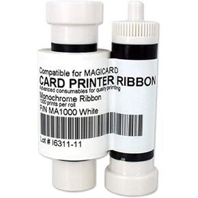 Compatible MA1000K White Ribbon Tape for Magicard Pronto Enduro3E Rio Pro Magicard 300 Magicard 600 Printers 1000 Images
