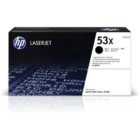 HP 53X Black High-yield Toner Cartridge | Works with HP LaserJet P2014, P2015 Series; HP LaserJet M2727 MFP Series | Q7553X