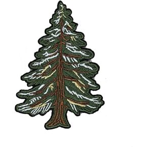 3.5" Tree Iron On Patch - Embroidered Backwoods Traveler Adventure Outdoor Scout Girl Boy Scouts Nature Hiking Camping Applique Appliques Iron On Patches for Holes, Clothing, Backpacks, Clothes