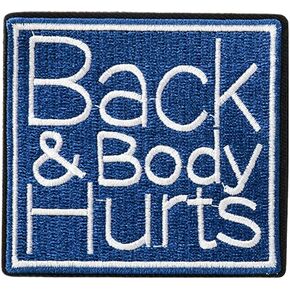 Back and Body Hurts, Morale Patch, Meme Patch, Moral Patches, Military Patch, Hook and Loop, Embroidered Patches for Tactical Backpack, Murph, Vests, Jackets, Jeans, Hats, Helmets