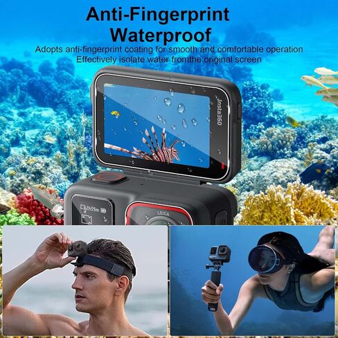 واقي شاشة لجهاز Insta360 Ace Pro، [2+2+2 حزمة] مجموعتان من واقي الشاشة لشاشات LCD + عدسة زاوية واسعة 4K، واقي زجاجي فائق الدقة 9H، مقاوم للخدش ومضاد لبصمات الأصابع شفاف كريستالي in Saudi Arabia
